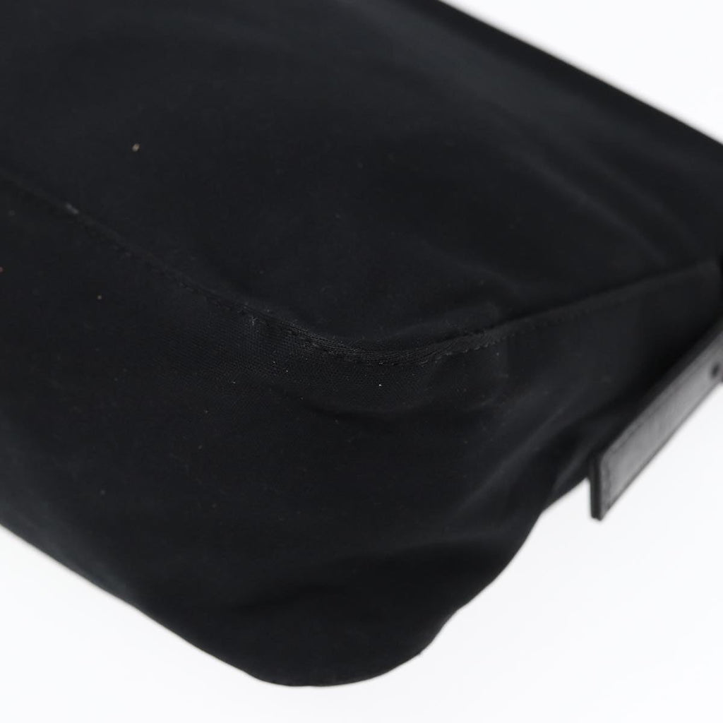FENDI Mamma Baguette Shoulder Bag Nylon Blackep5075
