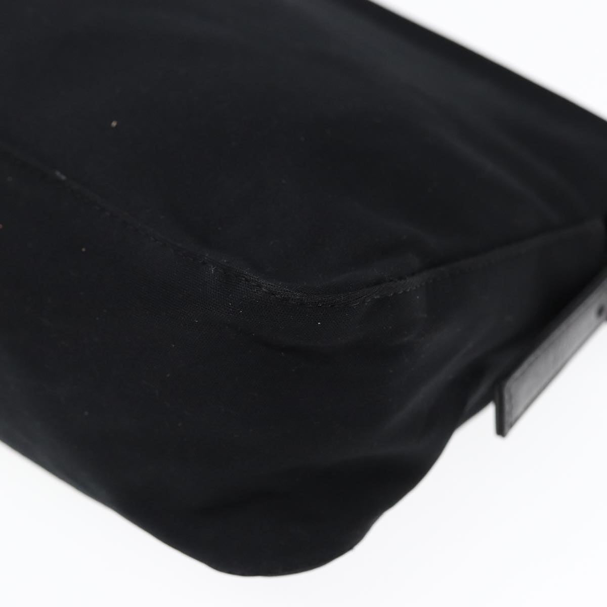 FENDI Mamma Baguette Shoulder Bag Nylon Blackep5075