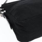 FENDI Mamma Baguette Shoulder Bag Nylon Blackep5075