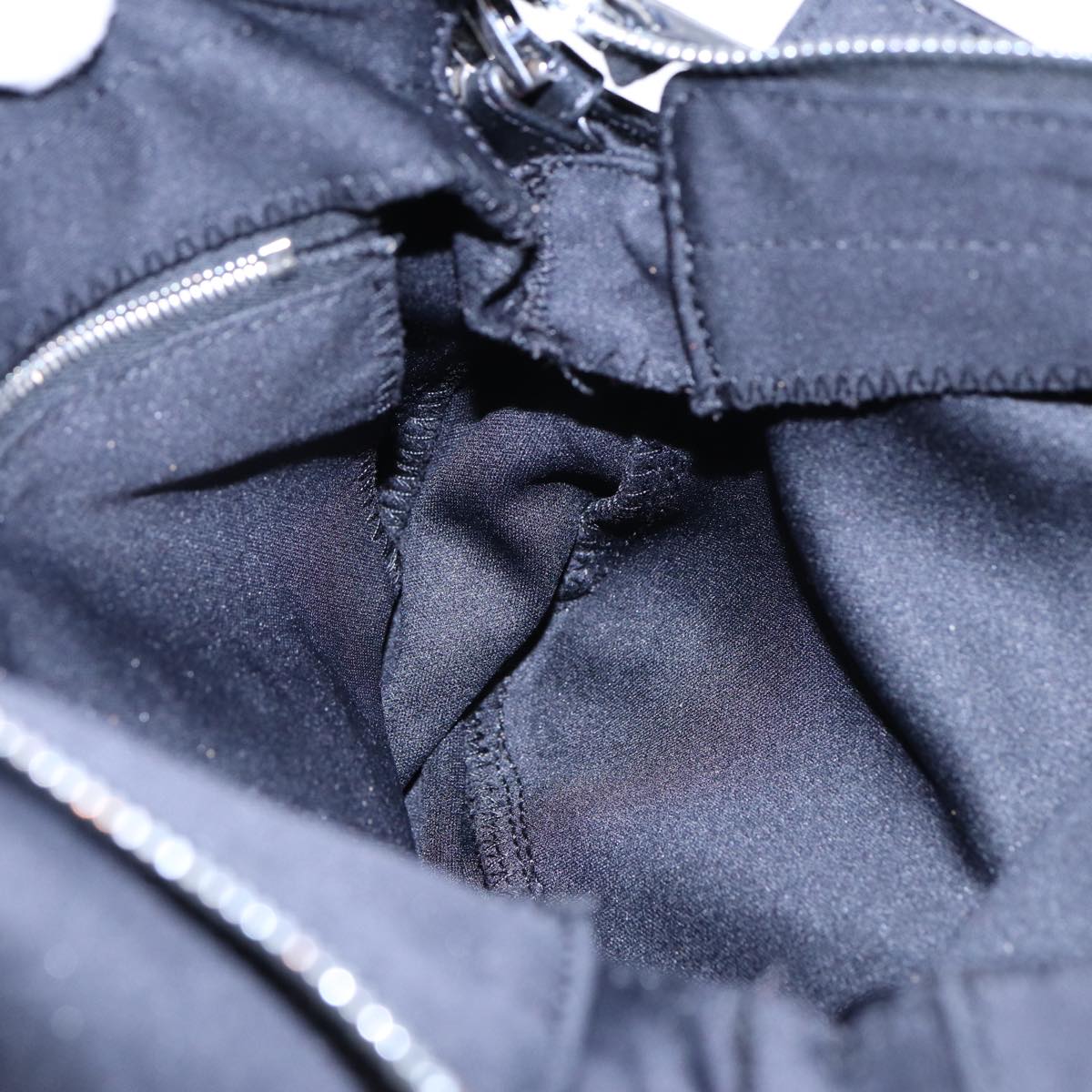 FENDI Mamma Baguette Shoulder Bag Nylon Blackep5075