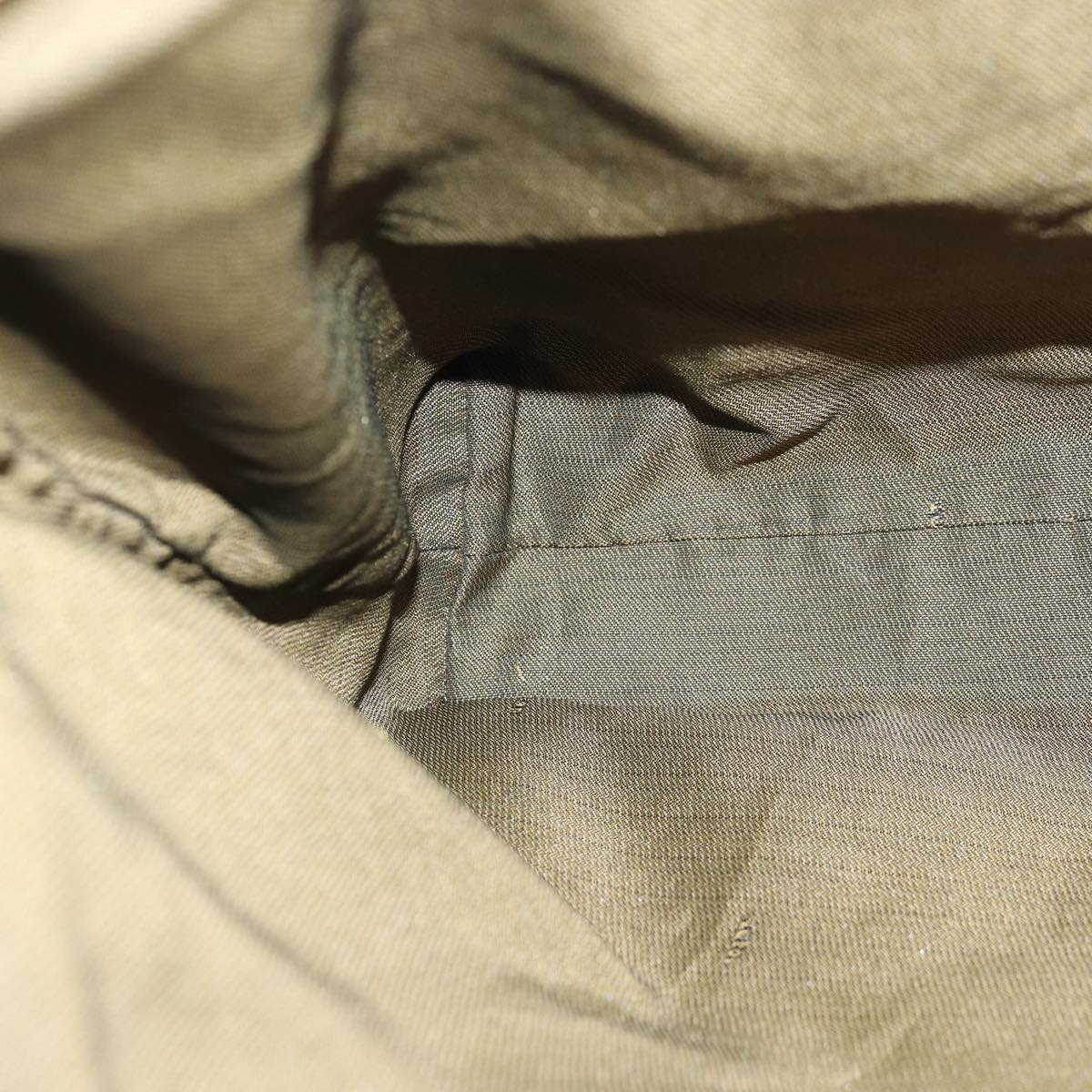 FENDI Zucca Canvas Hand Bag Brown Black goldep5077