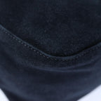 FENDI Mamma Baguette Shoulder Bag Suede Navy Silverep5217