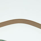 FENDI Zucchino Canvas Mamma Baguette Shoulder Bag Enamel Gold Greenep5220