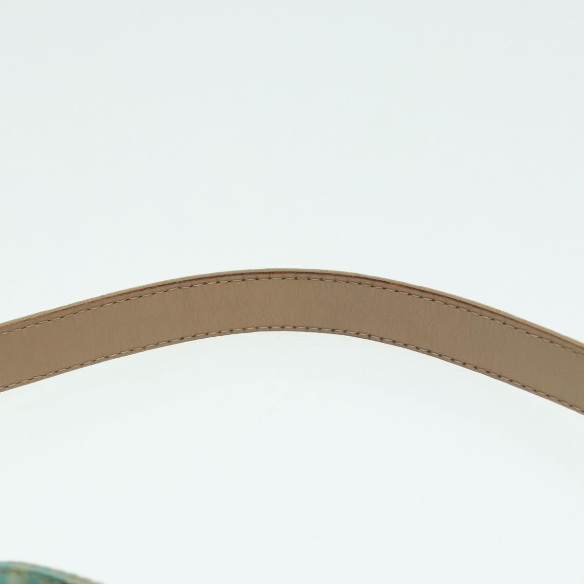 FENDI Zucchino Canvas Mamma Baguette Shoulder Bag Enamel Gold Greenep5220