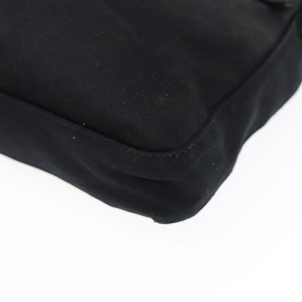 FENDI Mamma Baguette Shoulder Bag Nylon Black Silverep5222