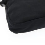 FENDI Mamma Baguette Shoulder Bag Nylon Black Silverep5222