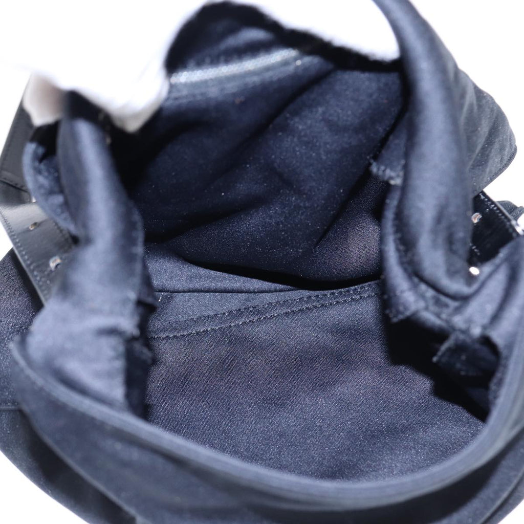 FENDI Mamma Baguette Shoulder Bag Nylon Black Silverep5222