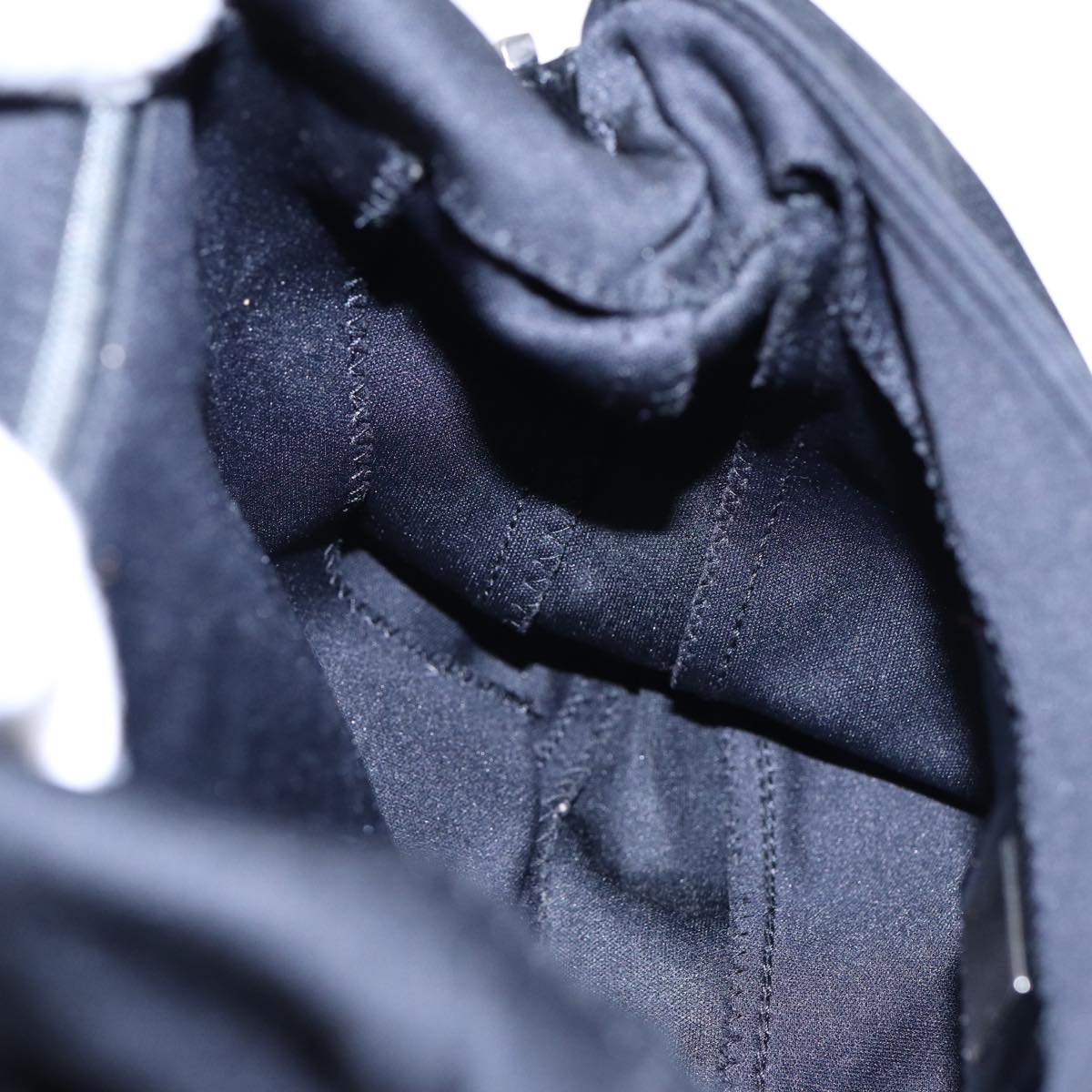 FENDI Mamma Baguette Shoulder Bag Nylon Black Silverep5222