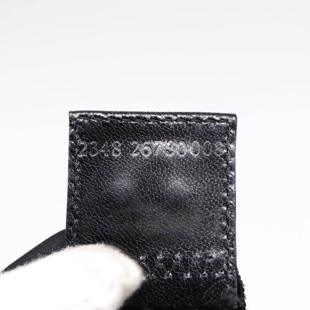 FENDI Mamma Baguette Shoulder Bag Nylon Black Silverep5222