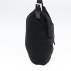 FENDI Mamma Baguette Shoulder Bag Nylon Black Silverep5222