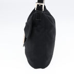 FENDI Mamma Baguette Shoulder Bag Nylon Black Silverep5222