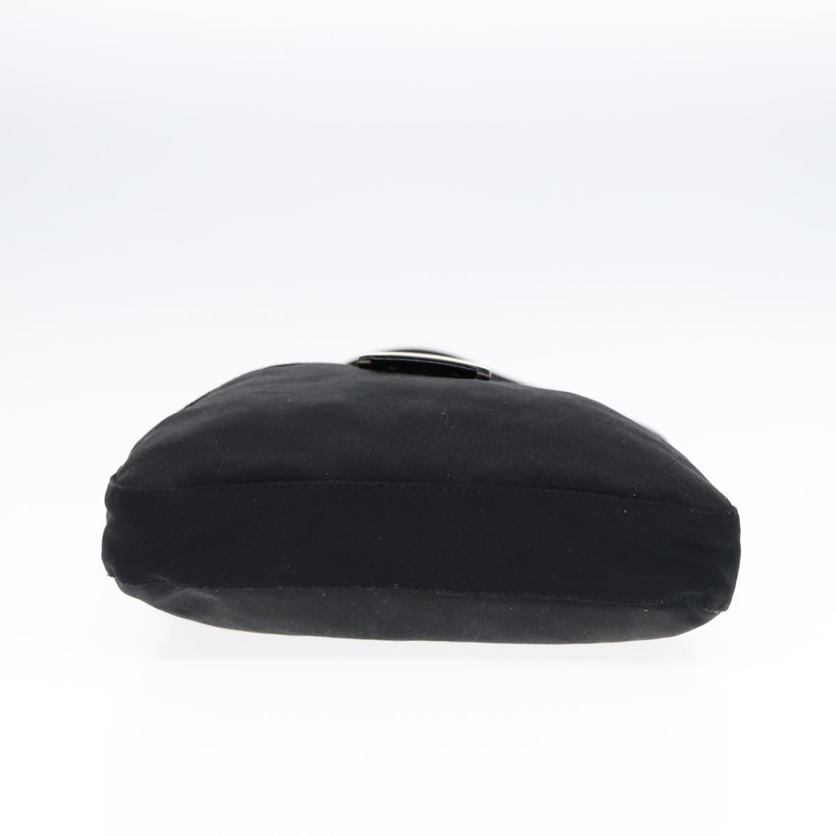 FENDI Mamma Baguette Shoulder Bag Nylon Black Silverep5222