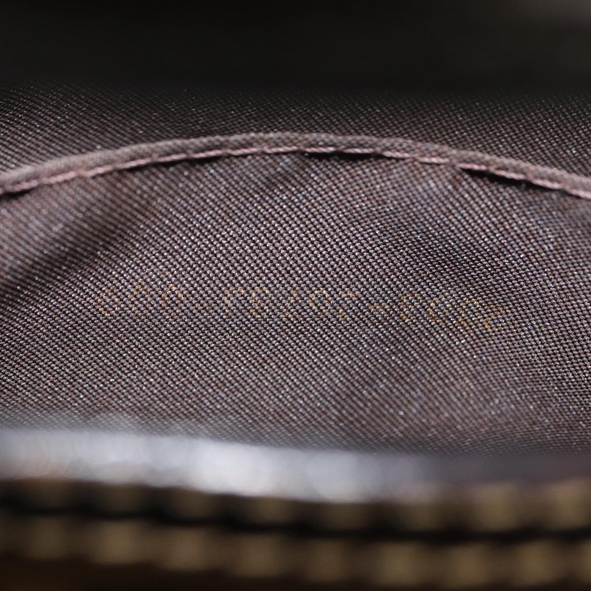 FENDI Zucchino Canvas Hand Bag Brown Goldep5232