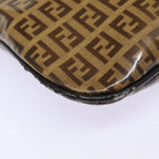 FENDI Zucchino Canvas Hand Bag Brown Goldep5232