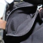 FENDI Zucca Canvas Hand Bag Brown Black Silverep5241