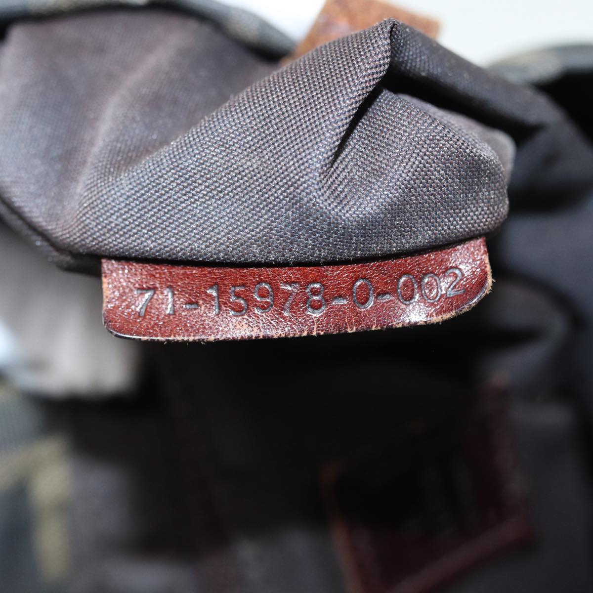 FENDI Zucca Canvas Hand Bag Brown Black Silverep5241