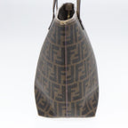 FENDI Zucca Canvas Tote Bag Brown Black goldep5268