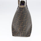 FENDI Zucca Canvas Tote Bag Brown Black goldep5268