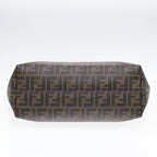 FENDI Zucca Canvas Tote Bag Brown Black goldep5268