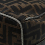 FENDI Zucca Canvas Vanity Bag Brown Black goldep5316