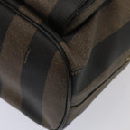 FENDI Pecan Canvas Backpack Brown Black goldep5348