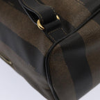 FENDI Pecan Canvas Backpack Brown Black goldep5348