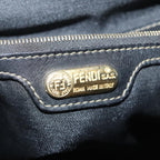 FENDI Pecan Canvas Backpack Brown Black goldep5348