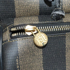 FENDI Pecan Canvas Backpack Brown Black goldep5348