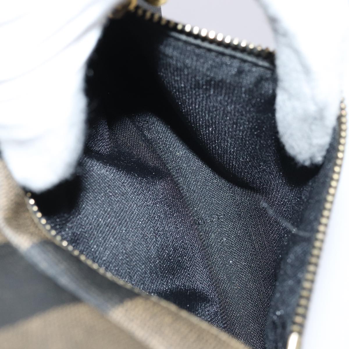 FENDI Pecan Canvas Backpack Brown Black goldep5348