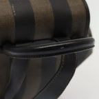 FENDI Pecan Canvas Backpack Brown Black goldep5348