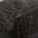 FENDI Zucca Canvas Tote Bag Brown Black goldep5351
