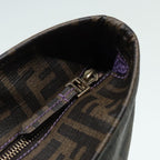 FENDI Zucca Canvas Tote Bag Brown Black goldep5351
