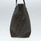 FENDI Zucca Canvas Tote Bag Brown Black goldep5351