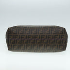 FENDI Zucca Canvas Tote Bag Brown Black goldep5351