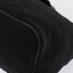 FENDI Mamma Baguette Shoulder Bag Nylon Black Silverep5381