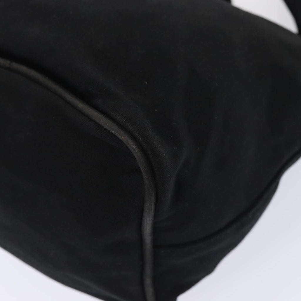 FENDI Mamma Baguette Shoulder Bag Nylon Black Silverep5381