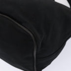 FENDI Mamma Baguette Shoulder Bag Nylon Black Silverep5381