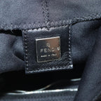 FENDI Mamma Baguette Shoulder Bag Nylon Black Silverep5381