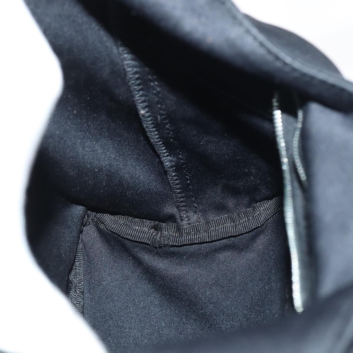 FENDI Mamma Baguette Shoulder Bag Nylon Black Silverep5381