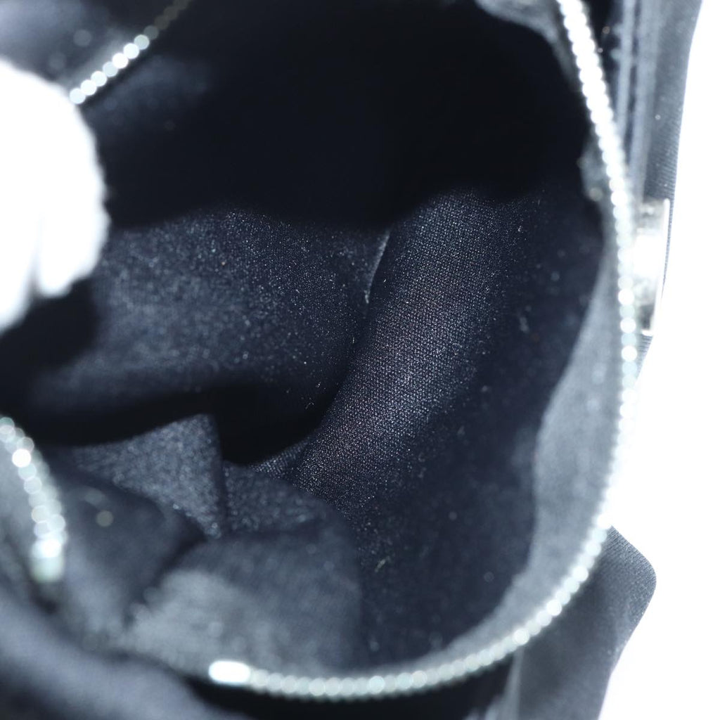 FENDI Mamma Baguette Shoulder Bag Nylon Black Silverep5381