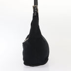 FENDI Mamma Baguette Shoulder Bag Nylon Black Silverep5381