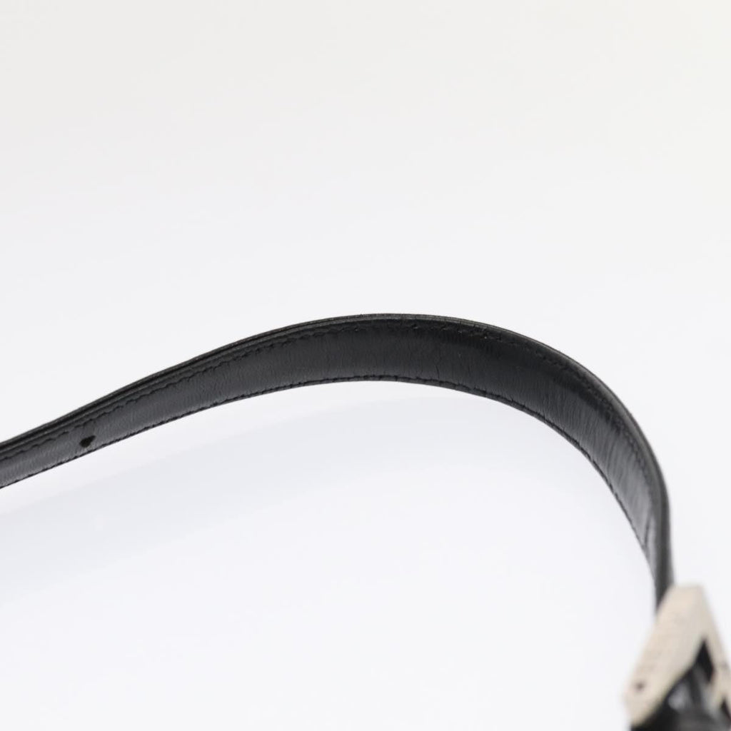 FENDI Mamma Baguette Shoulder Bag Nylon Black Silverep5381