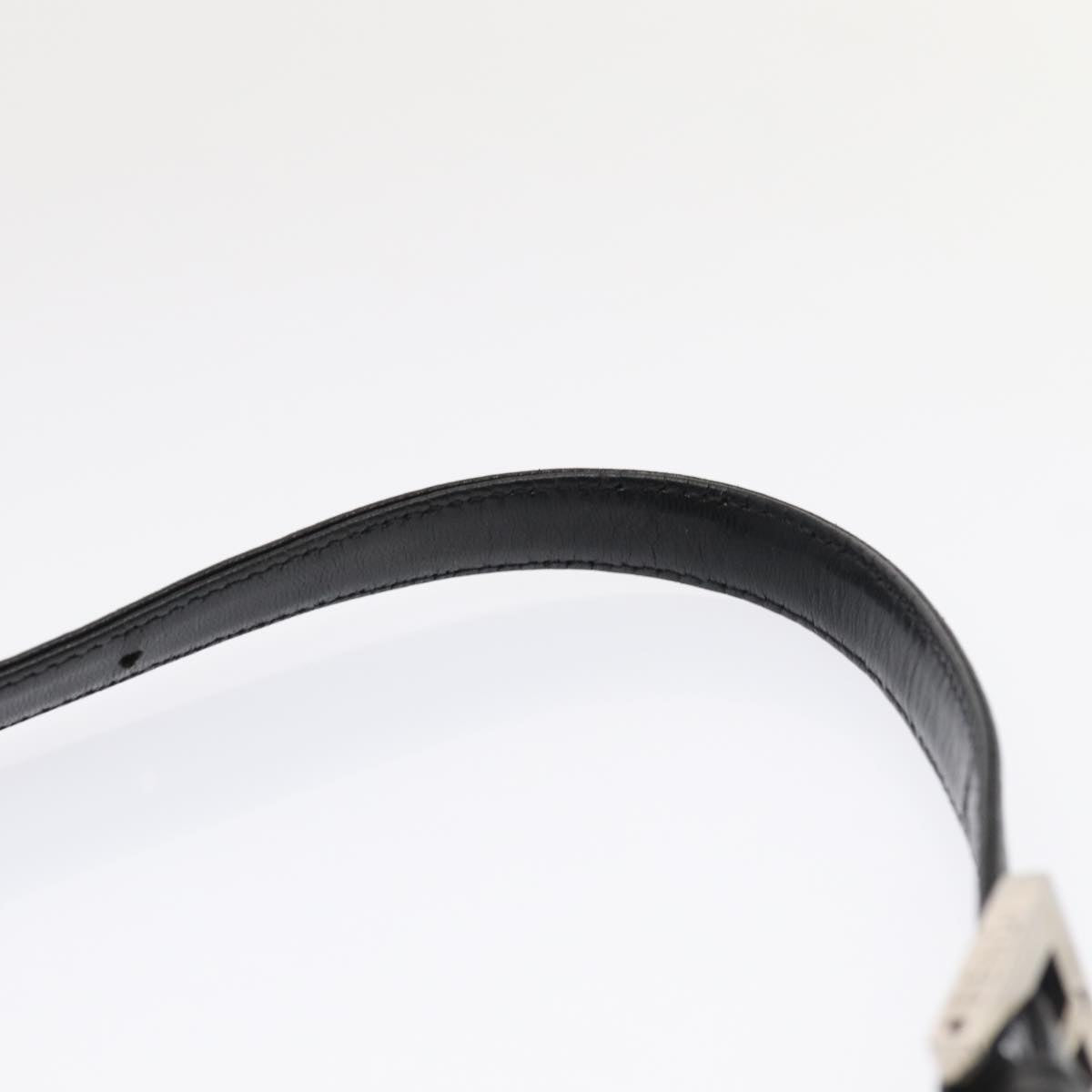 FENDI Mamma Baguette Shoulder Bag Nylon Black Silverep5381