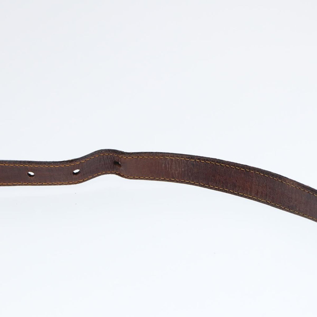 FENDI Zucca Canvas Shoulder Bag Brown Black goldep5455