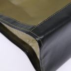 FENDI Tote Bag Nylon Leather Black Khaki goldep5485