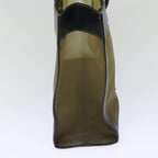 FENDI Tote Bag Nylon Leather Black Khaki goldep5485