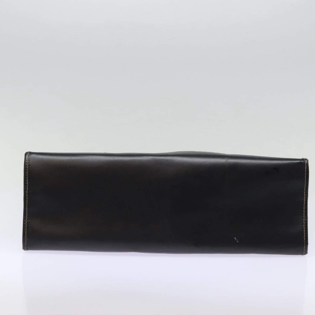 FENDI Tote Bag Nylon Leather Black Khaki goldep5485