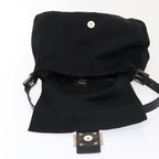 FENDI Mamma Baguette Shoulder Bag Nylon Black Silverep5493