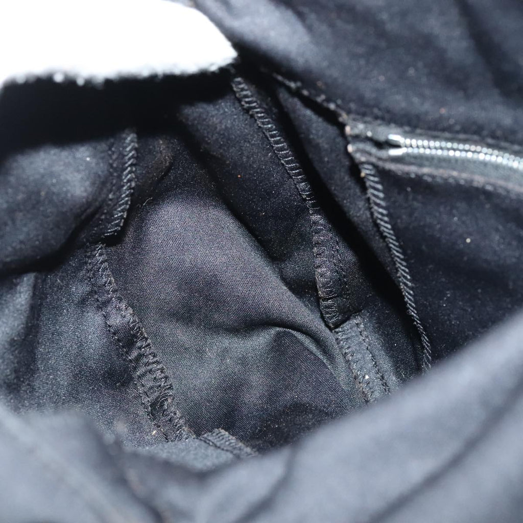 FENDI Mamma Baguette Shoulder Bag Nylon Black Silverep5493