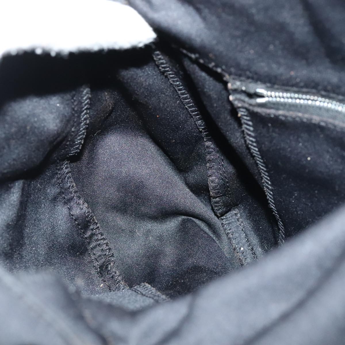 FENDI Mamma Baguette Shoulder Bag Nylon Black Silverep5493